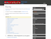 Tablet Screenshot of neurospin-wiki.org